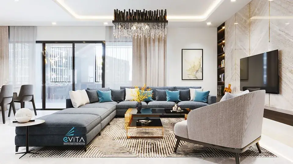 Interior Living-Diningroom Scene