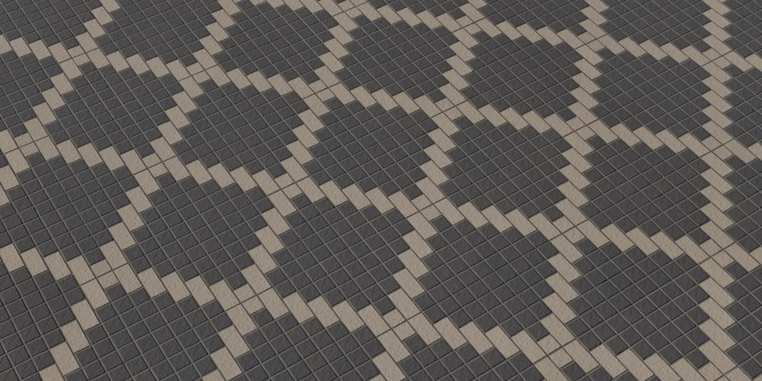 Patterned Brick Wall 3