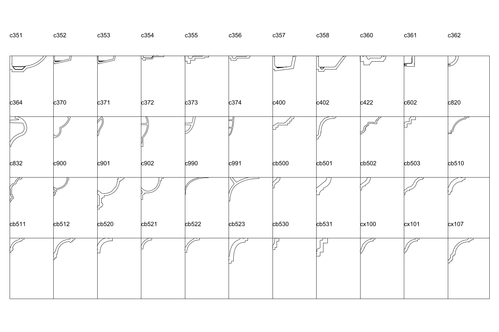 Cornices Orac decor. Part 2 — CAD drawing preview