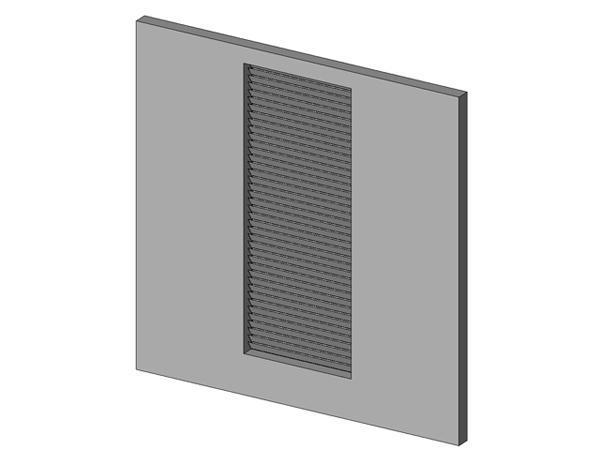 Parametric wall louver