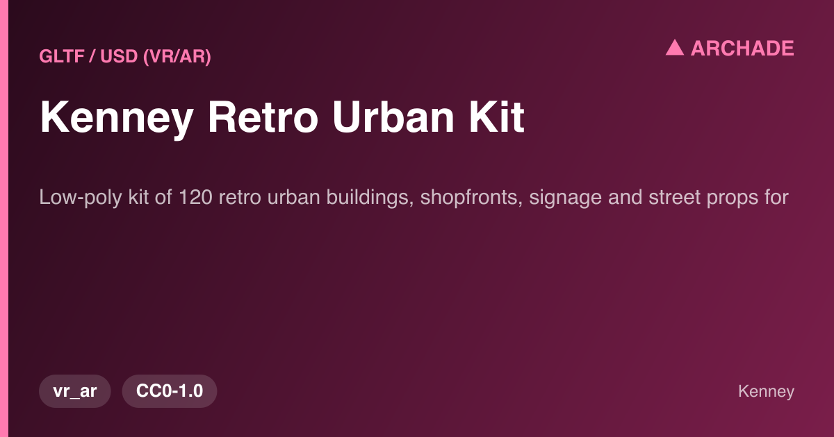 Kenney Retro Urban Kit