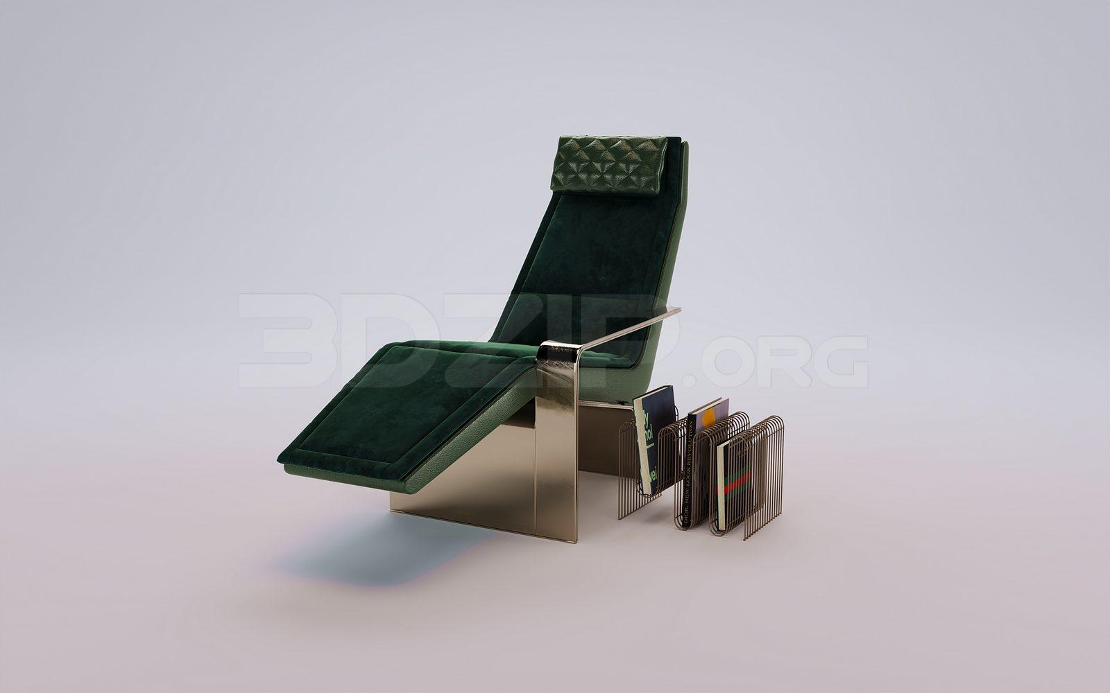 Lounge Chair 3D Model for Interior Projects