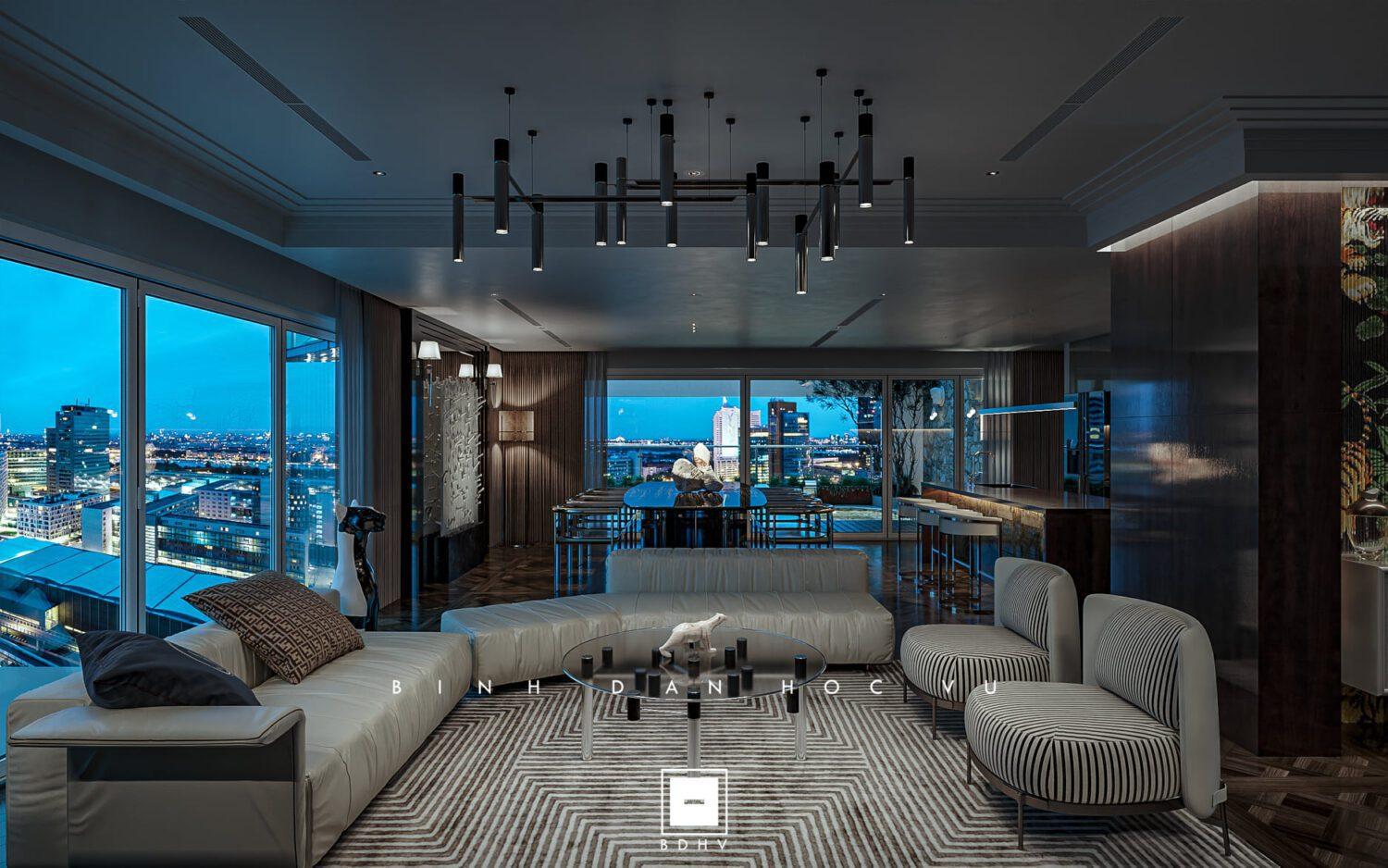 Living Room- Kitchen Interior