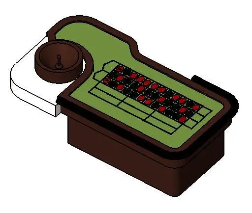 Roulette Table — preview 1, by ErciG (RevitCity, CC0)
