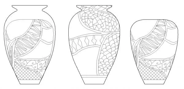 Detail 2d Elevation Vase
