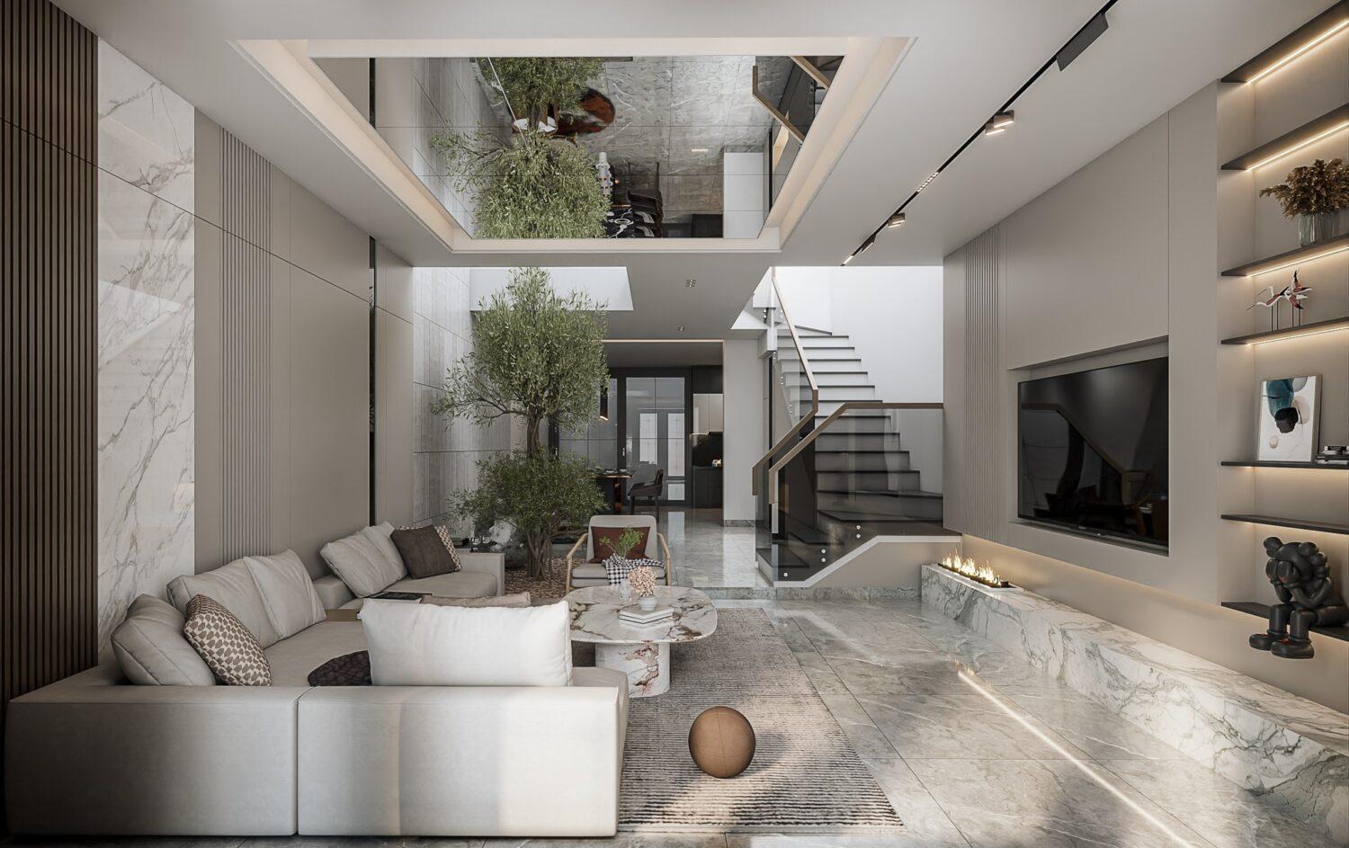Living Room – Kitchen Interior