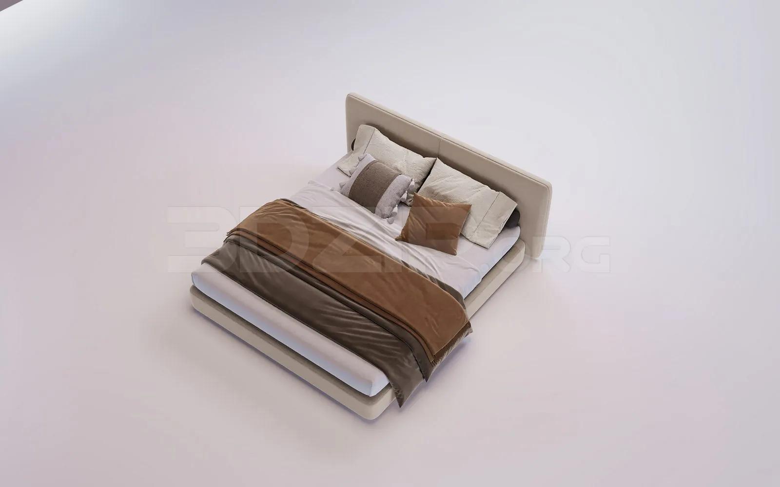 Bed Model for Interior Design