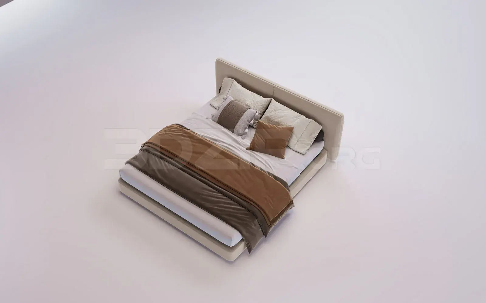 Bed Model for Interior Design
