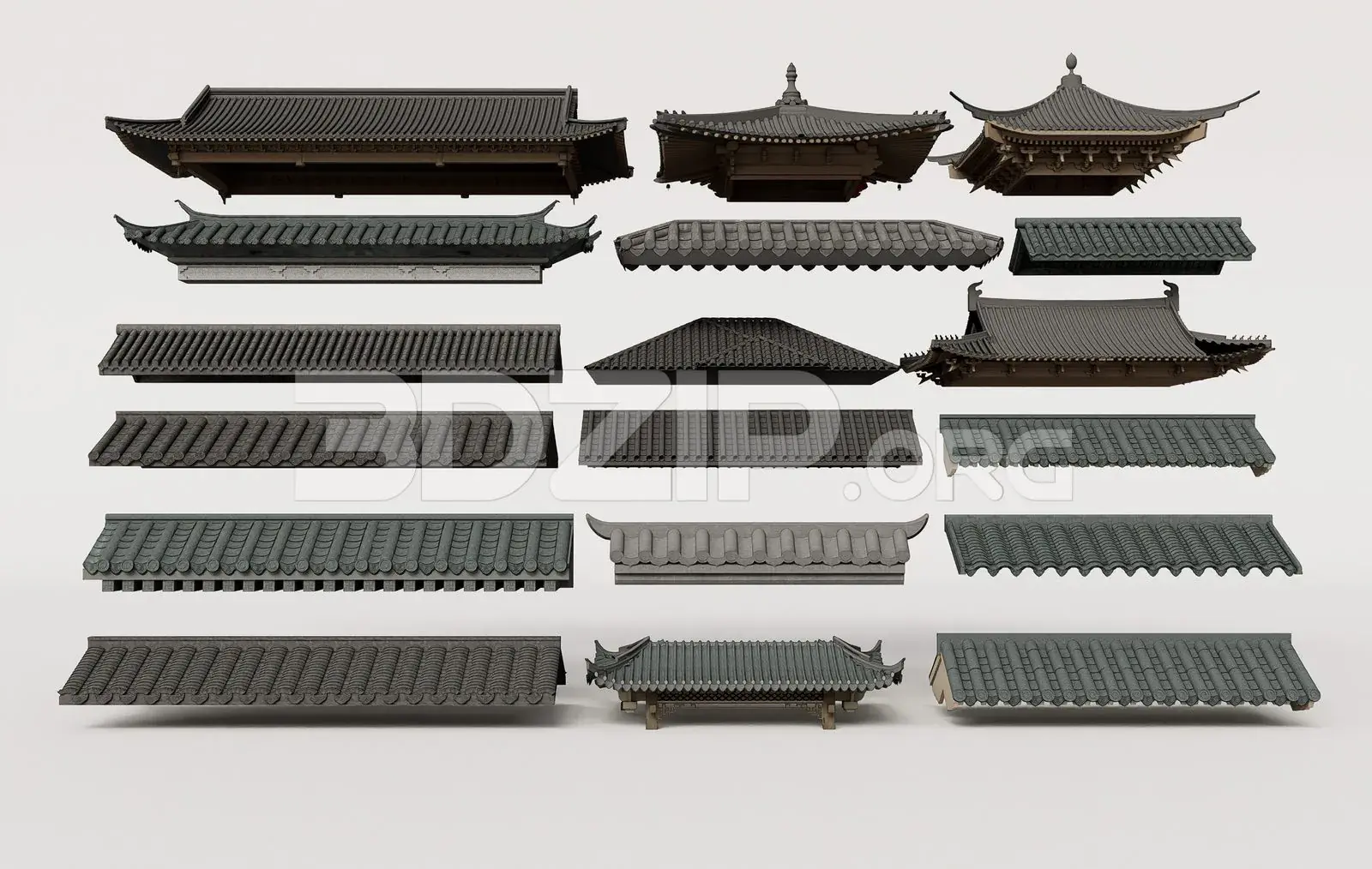 Traditional Asian Roof Collection