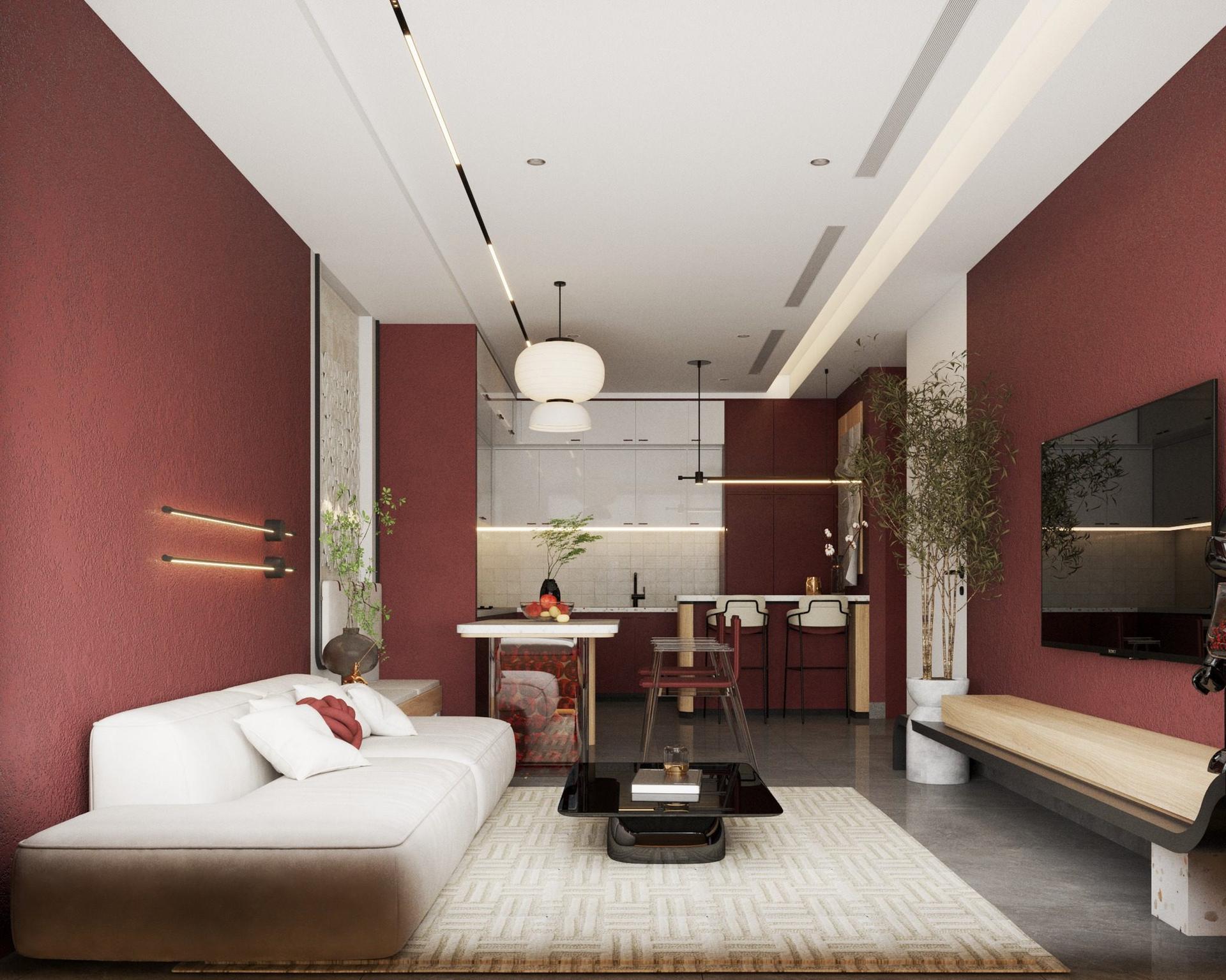 Living Room – Kitchen Interior
