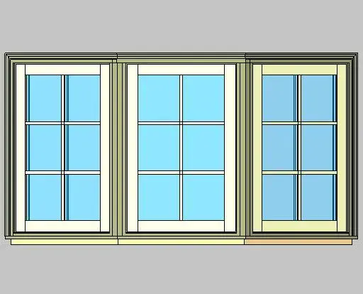 Kolbe Ultra Series Casement 3-Wide W Series 30 Degree Bay Units