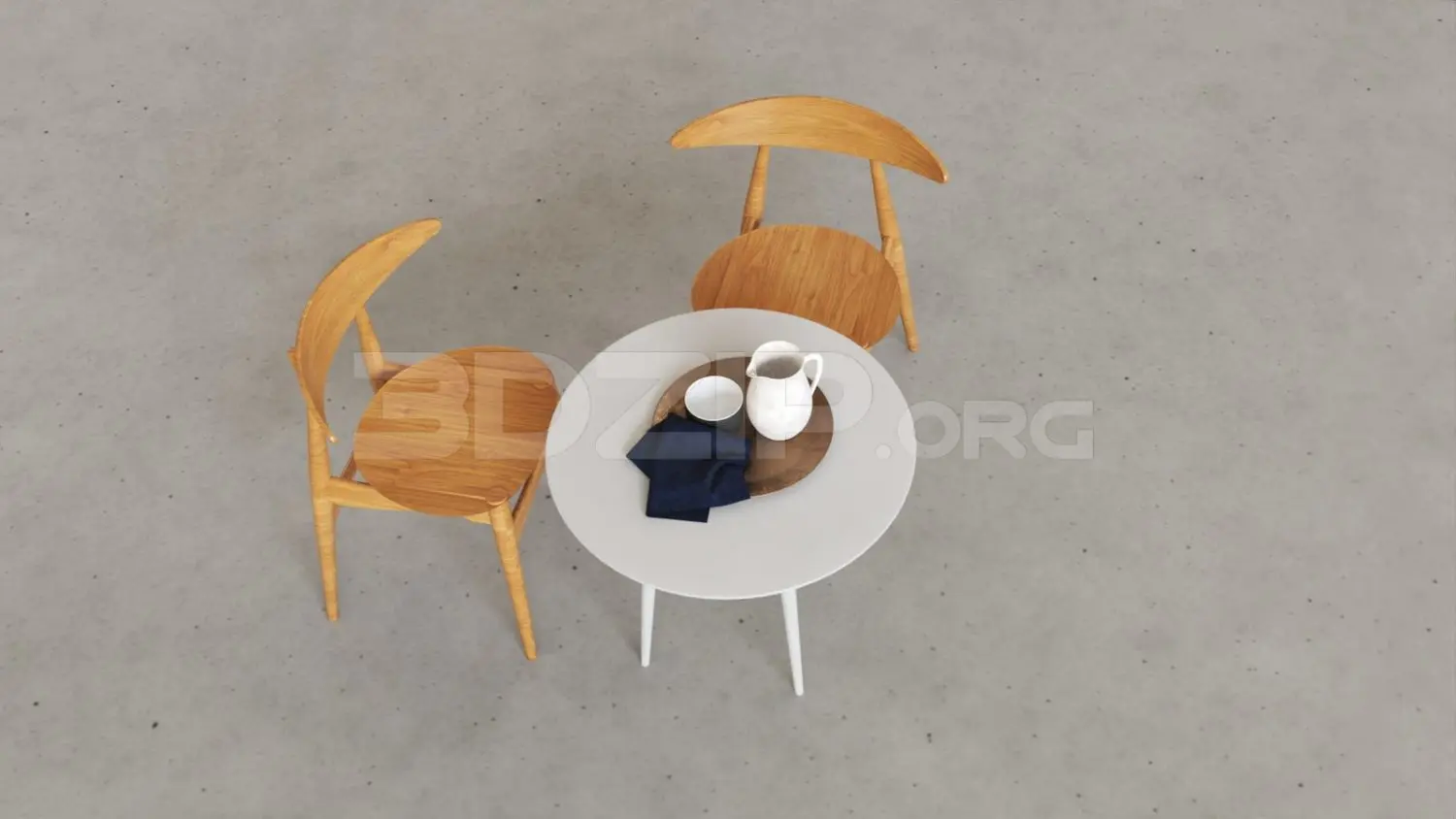 Table And Chair — preview 1 (3dzip, CC0)