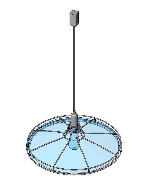 Pendant Light with cage