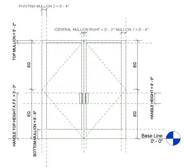 Curtain wall storefront Dbl