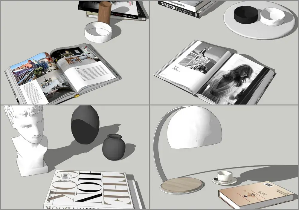Combo Books on Table