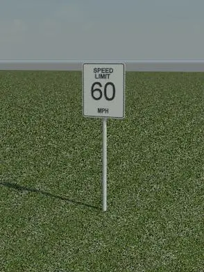 Speed Limit Sign 60