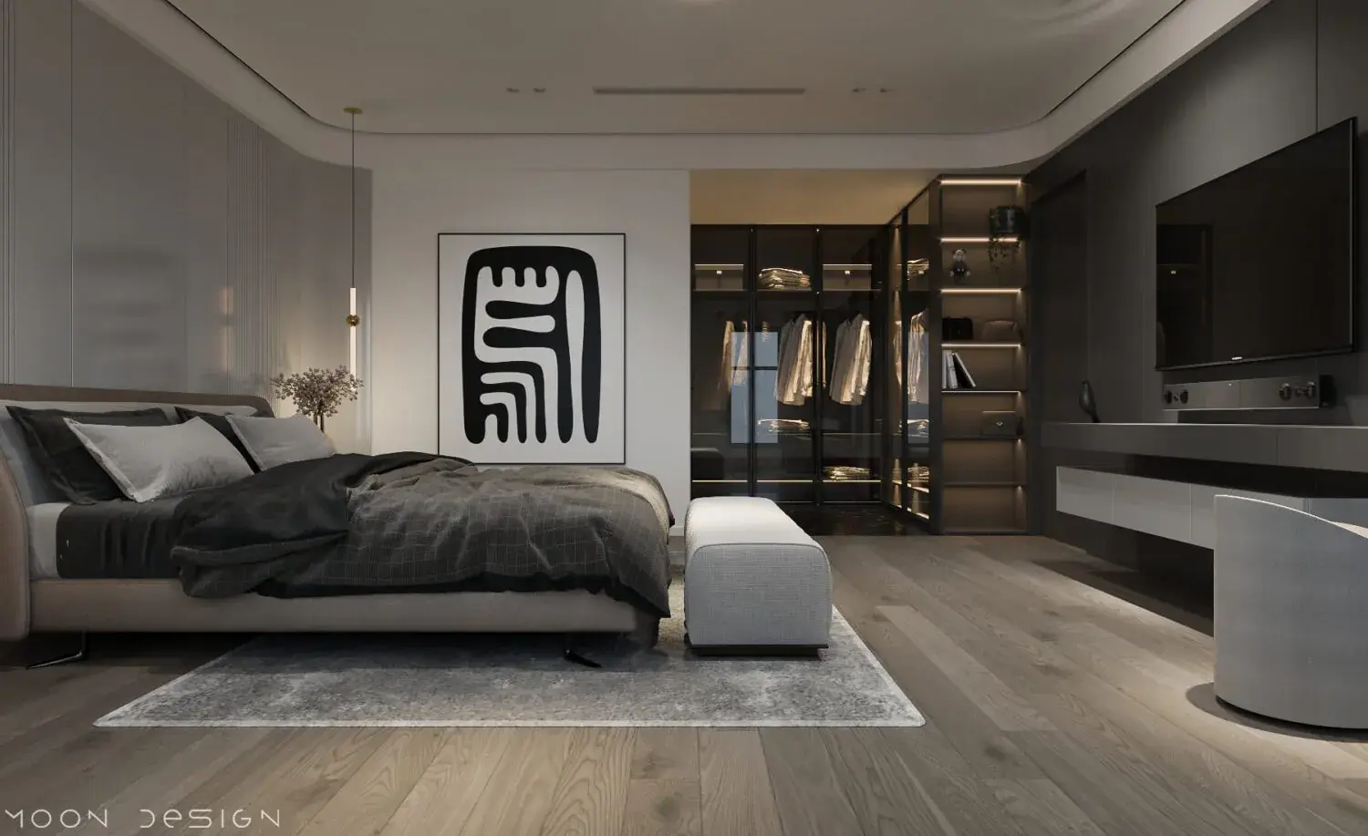 Interior Bedroom Scene