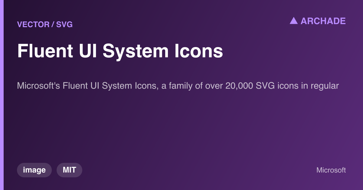 Fluent UI System Icons