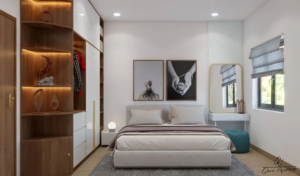 Interior bedroom Scene — preview 1, by QuocVau (cgtips)