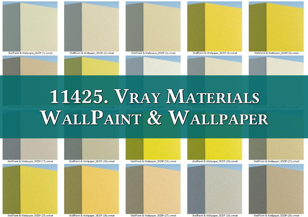Vray Materials WallPaint & Wallpaper