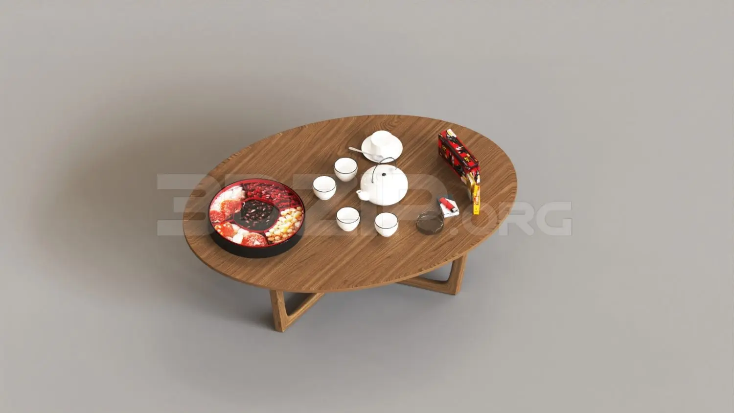 Tea Table — preview 1 (3dzip, CC0)
