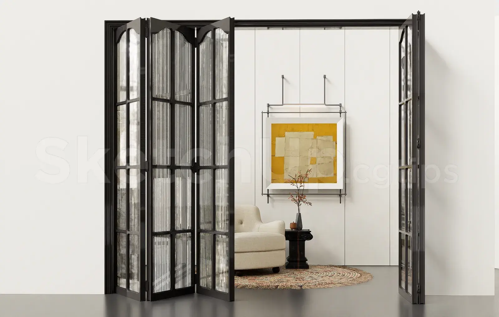 Contemporary Interior Folding Glass Doors