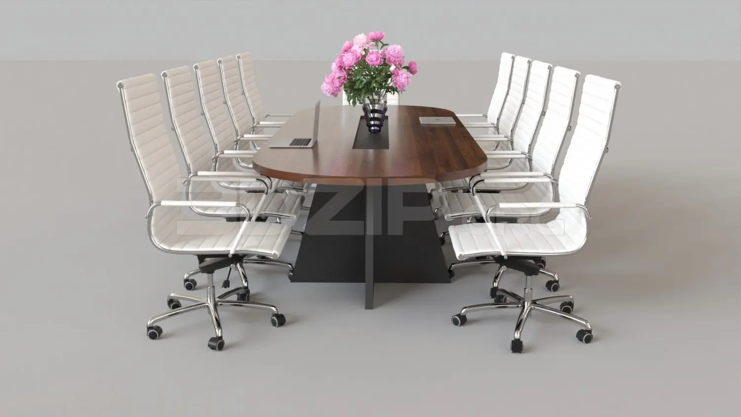 Conference Table Office — preview 1 (3dzip, CC0)