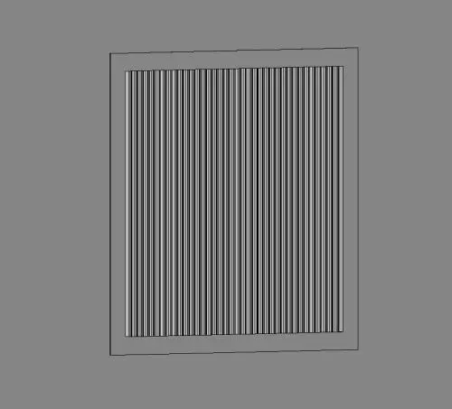 Louvre - Vertical Fins — preview 1, by Carl Gibson (RevitCity, CC0)