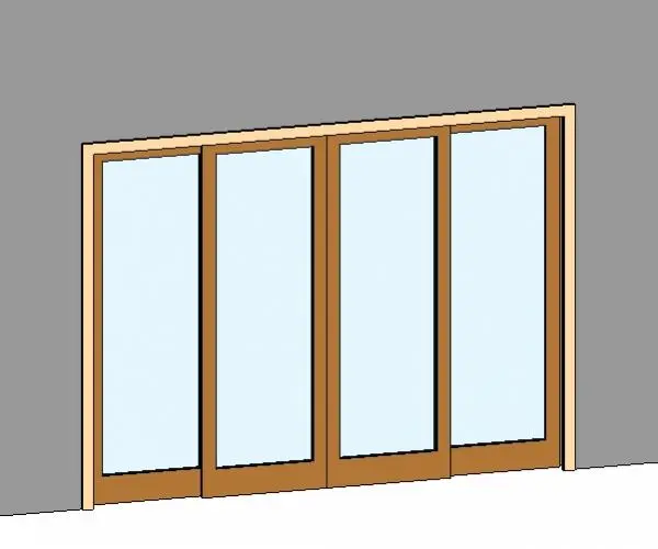 4 Panel Cavity Sliding Door
