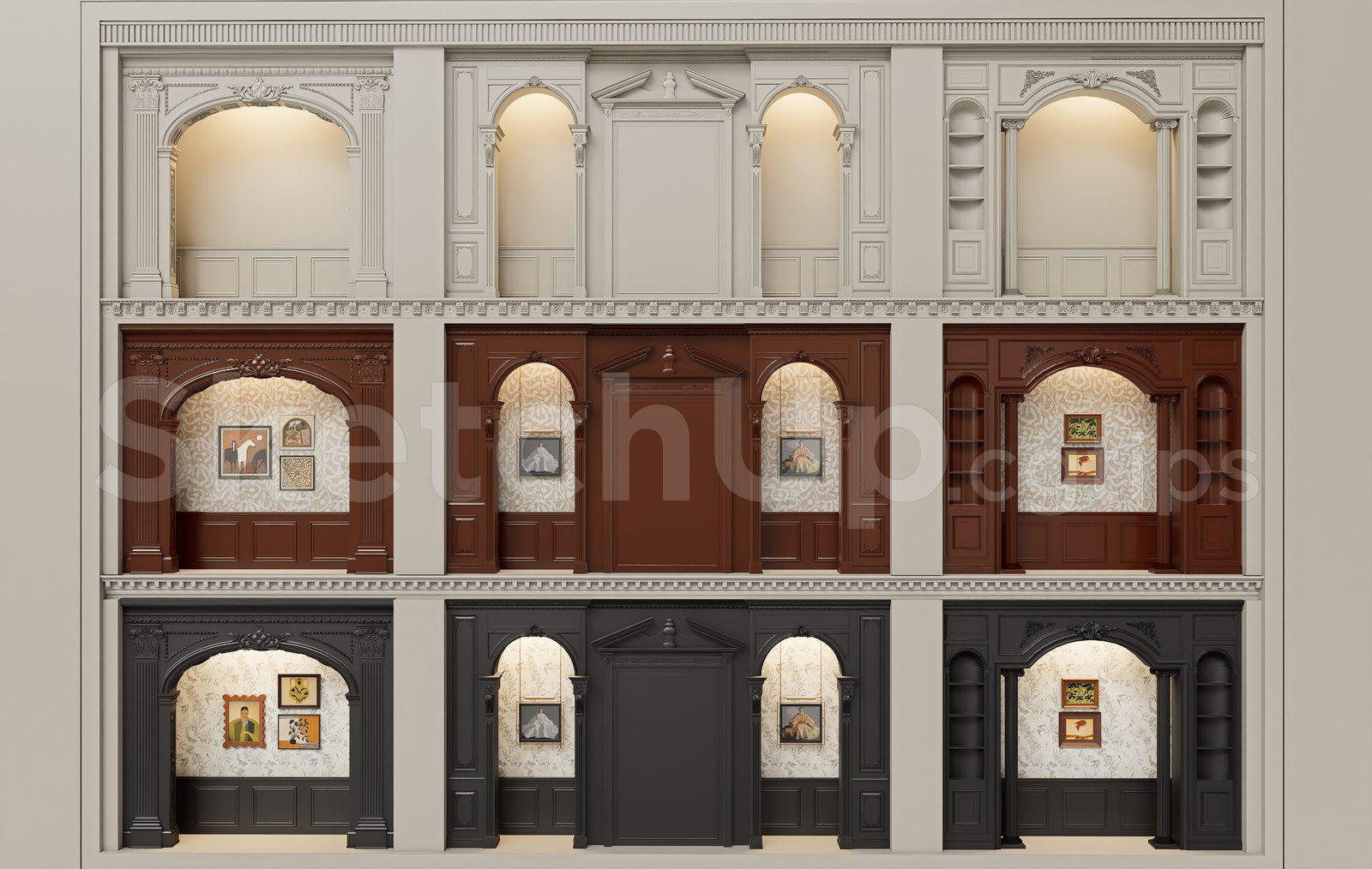 Classic Wooden Arched Doorway — preview 1 (cgtips)