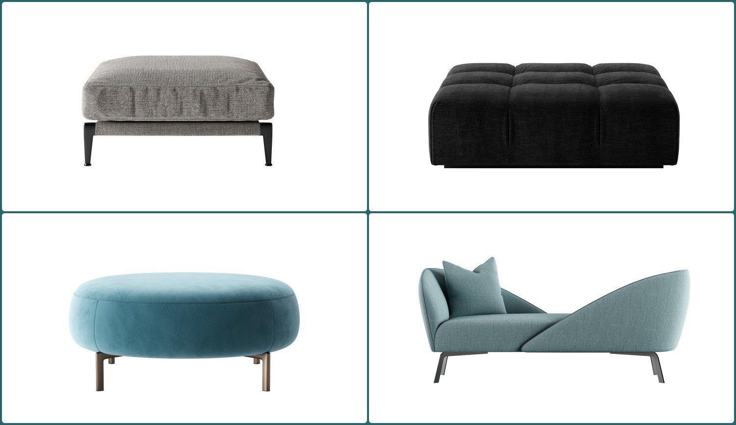 Sofa and Stool