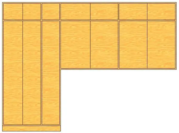 Cabinet with File Cabinet Cutout