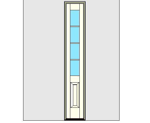 Kolbe Ultra Series Outswing Entrance Sidelite Panel Glass Standard Sill Units