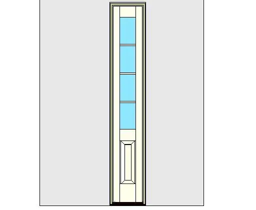 Kolbe Ultra Series Outswing Entrance Sidelite Panel Glass Standard Sill Units