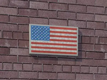 American Flag Mount