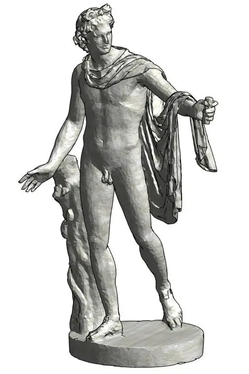 Apollo Statue — preview 1, by scourdx (RevitCity, CC0)