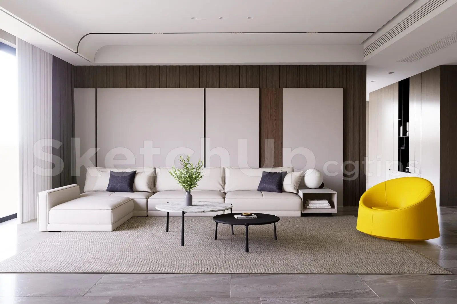Living Room Interior — preview 1 (cgtips, CC0)