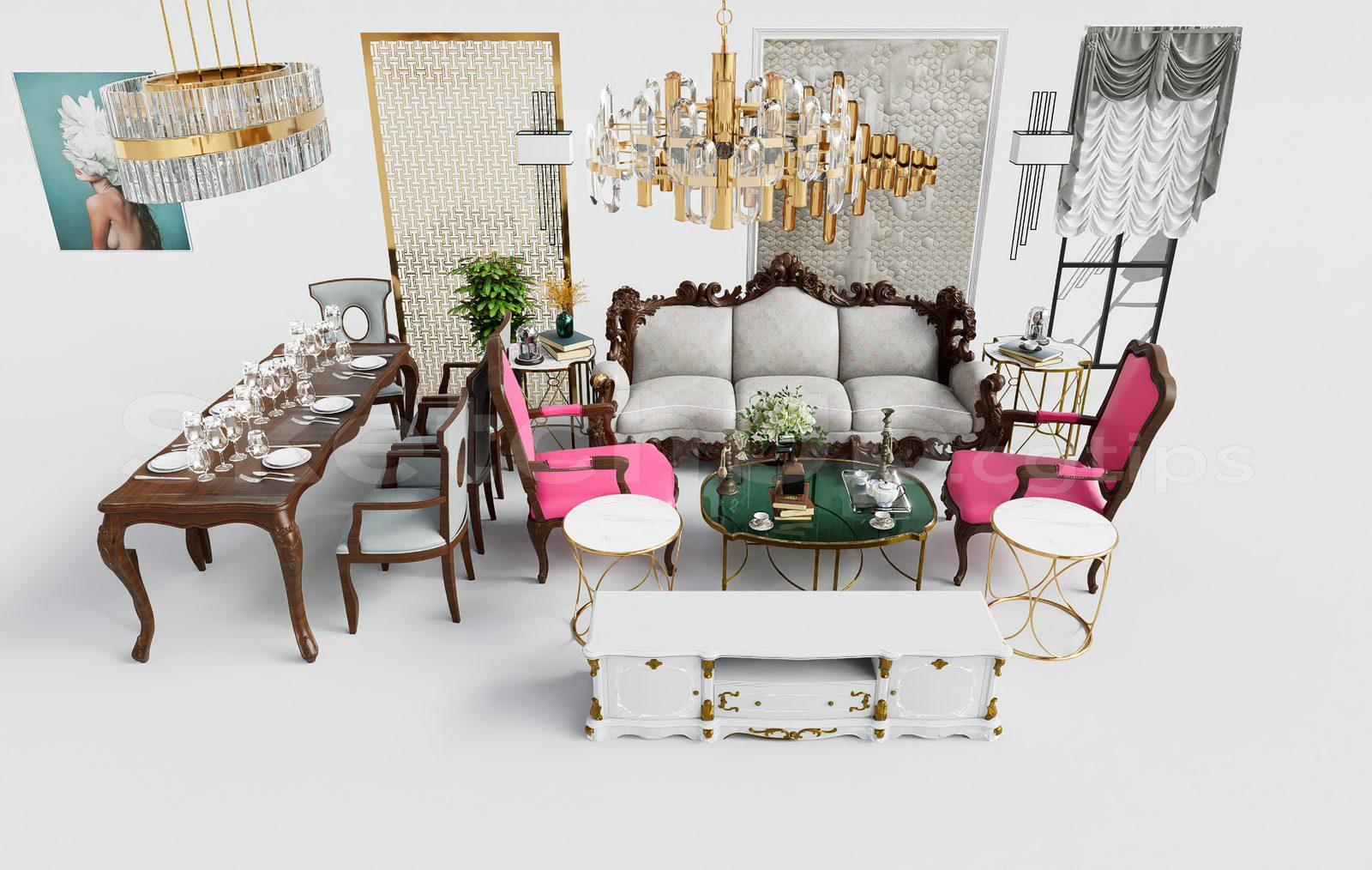 Neoclassical Sofa