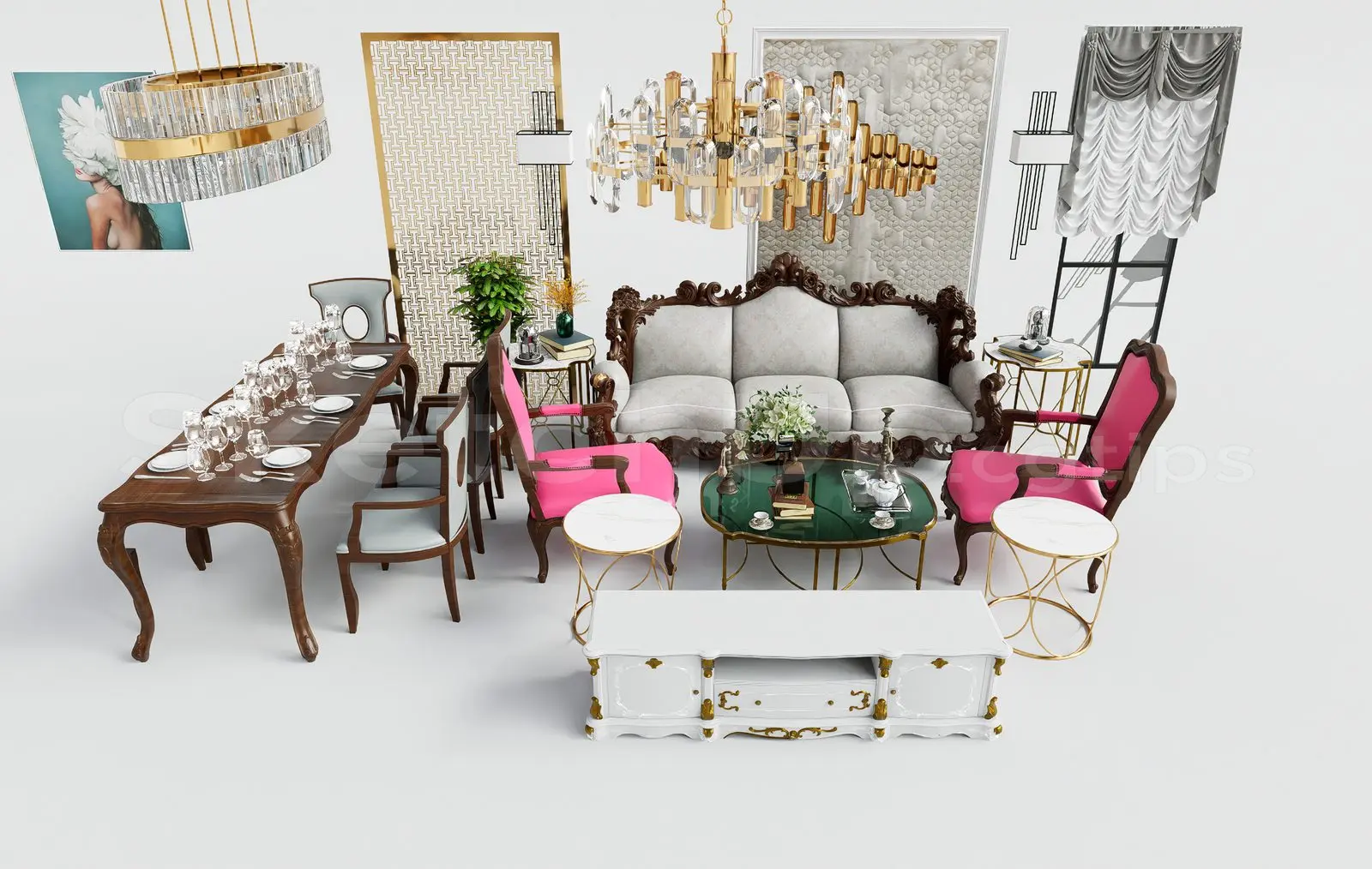 Neoclassical Sofa