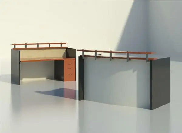Reception Desk - Jubilee — preview 1, by Rieke Office Interiors (RevitCity, CC0)