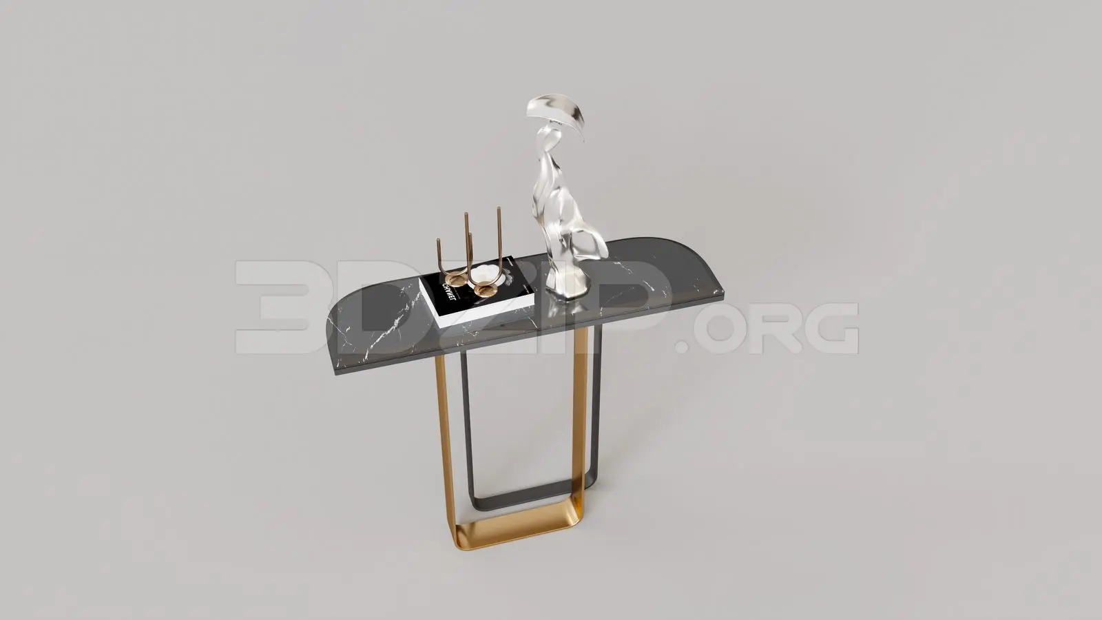 Console Table — preview 1 (3dzip, CC0)