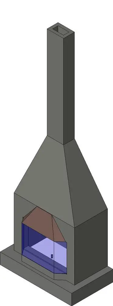 Stone Fire Place — preview 1, by MastrP2208 (RevitCity, CC0)