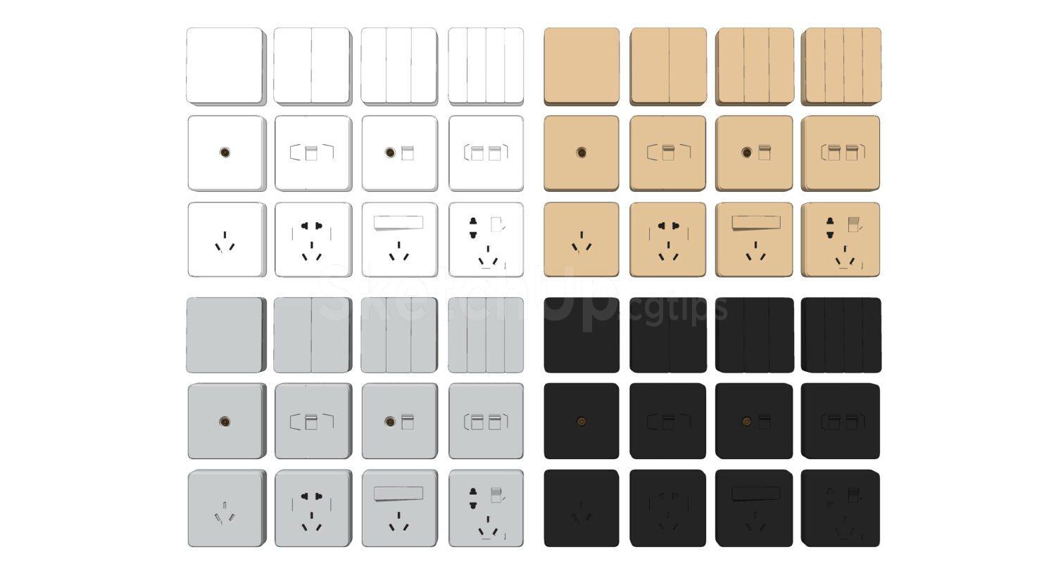 Electrical outlets and switches
