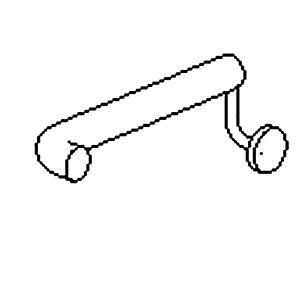 Handrail - Round with extension - start