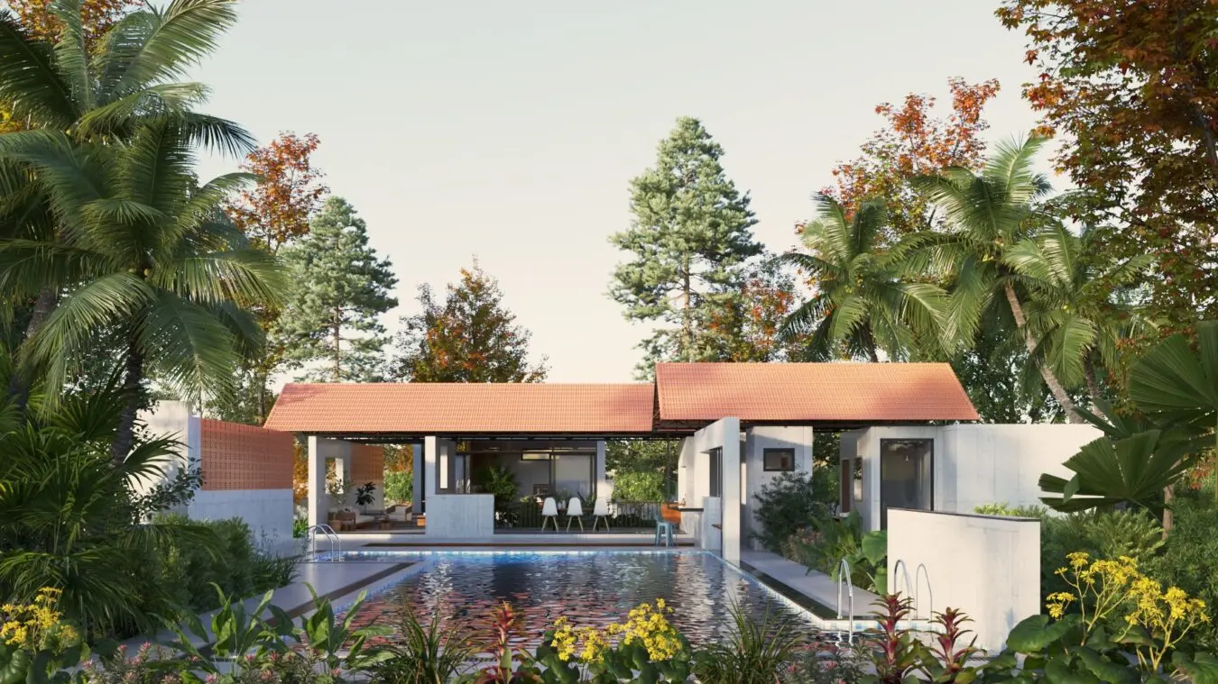Exterior Pool House