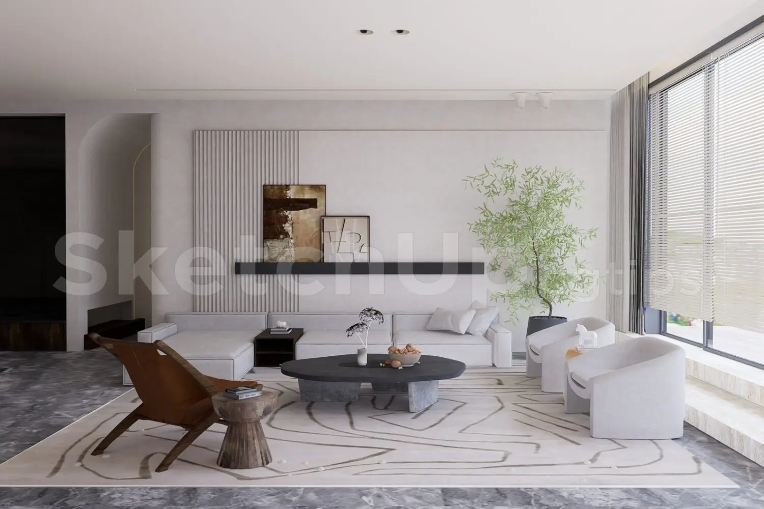 Living Room Interior — preview 1 (cgtips, CC0)