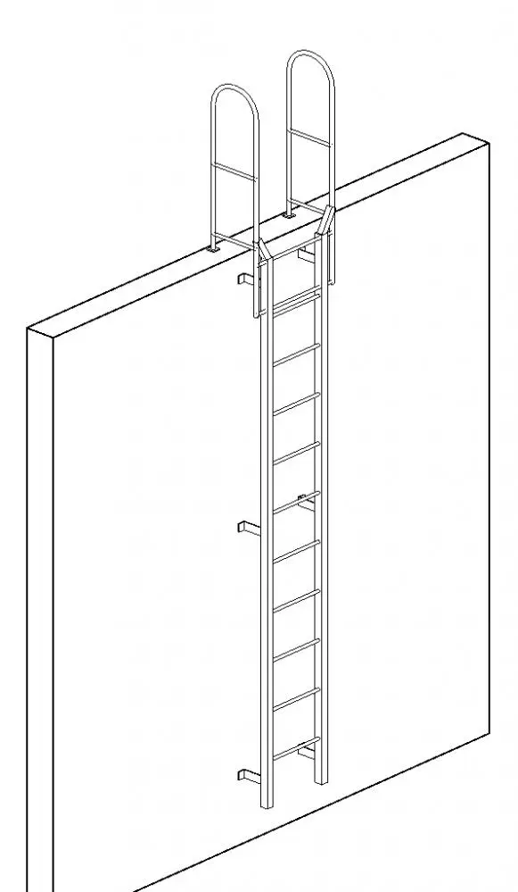 Cotterman Roof ladder with walk-thru