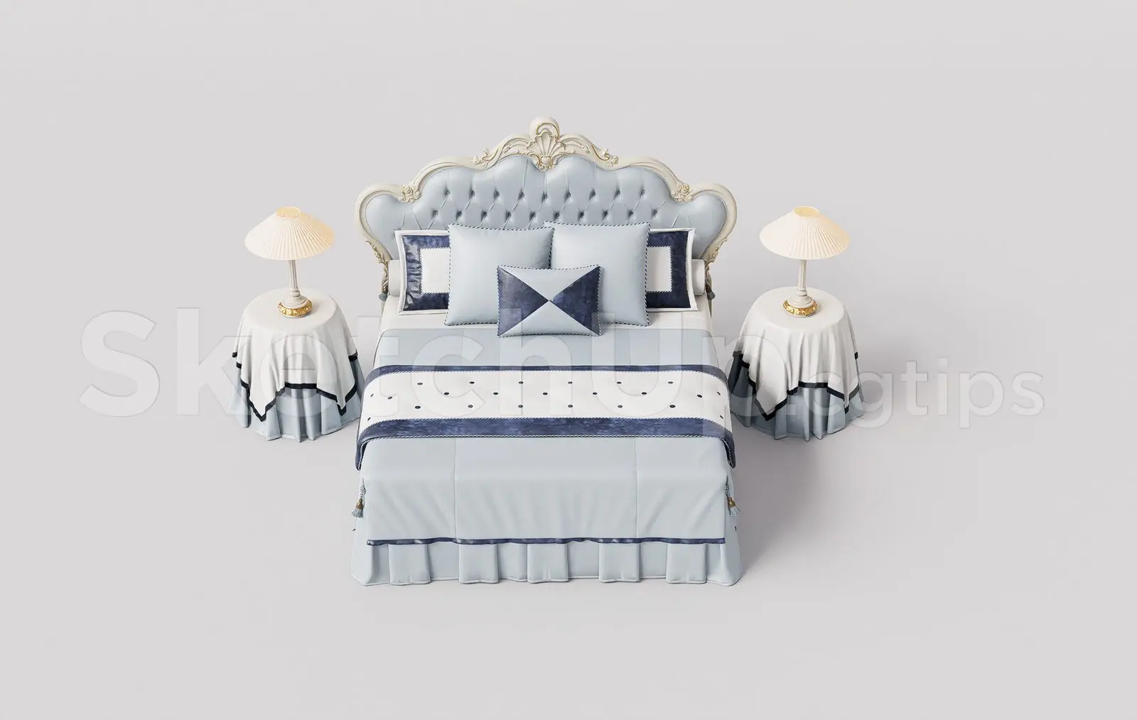 Neoclassical bed