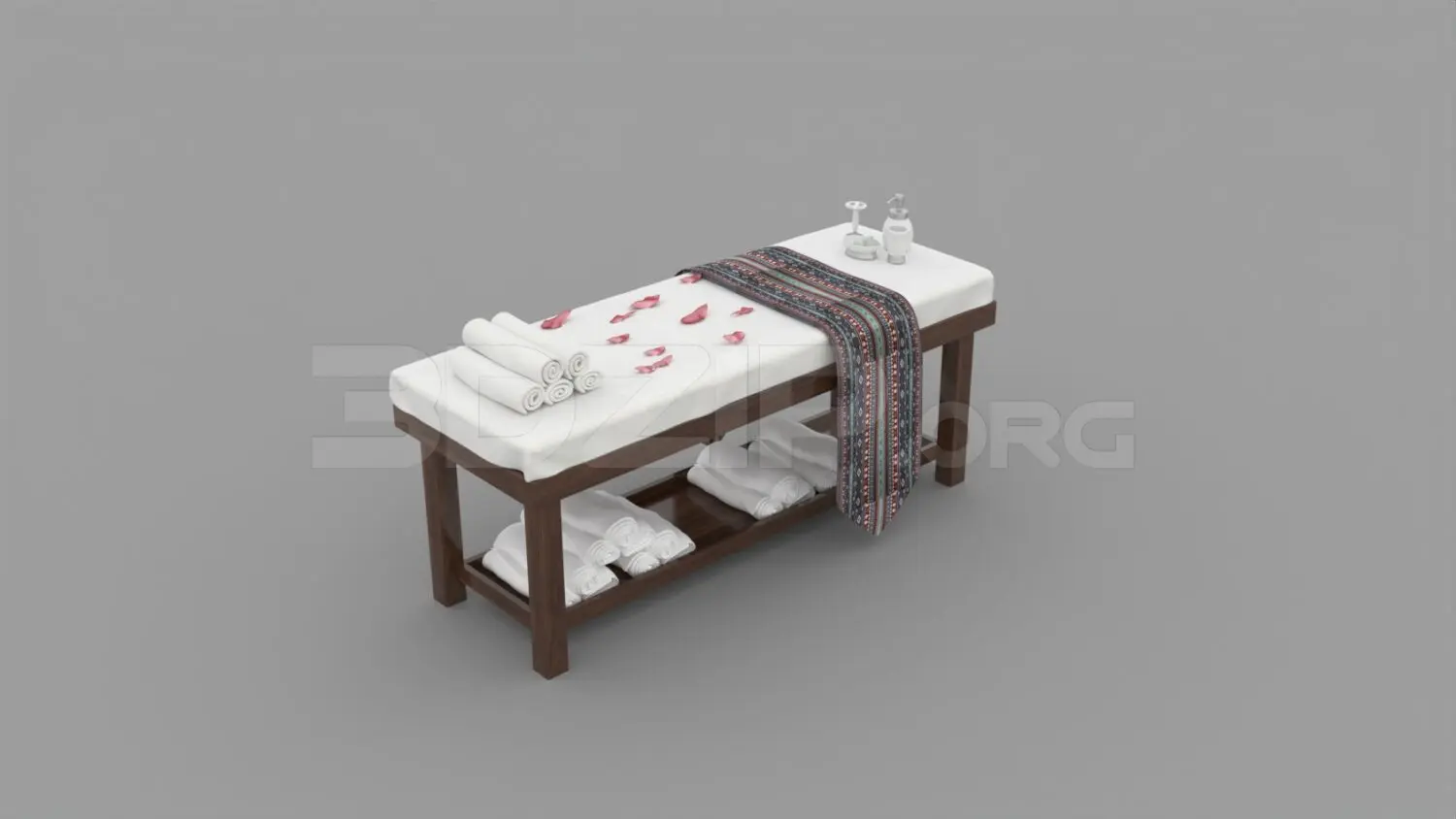 Spa Bed — preview 1 (3dzip, CC0)