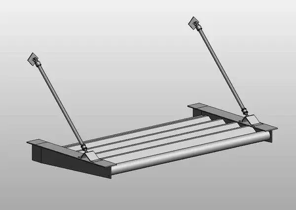 Louvered Metal Awning